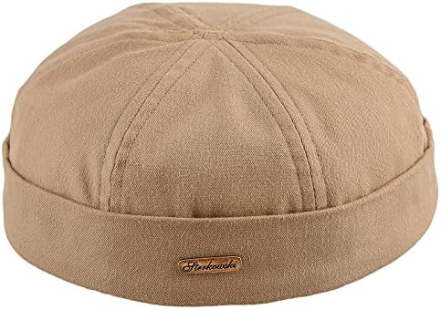 כובע Docker Sterkowski | כפה כותנה מרוככת לגברים ונשים | כובע גולגולת נושם בקיץ ללא רירית